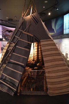Lapp pole tent, Fell Lapland Visitor Centre, Hetta